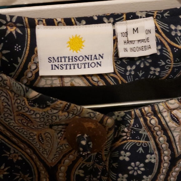 EUC Smithsonian Institution hand quilted coat M - Picture 2 of 5